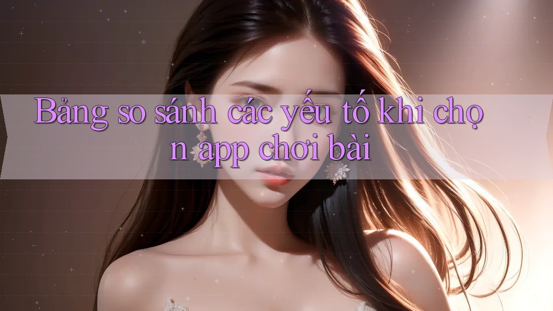 Bảng so sánh các yếu tố khi chọn app chơi bài Bảng so sánh các yếu tố khi chọn app chơi bài