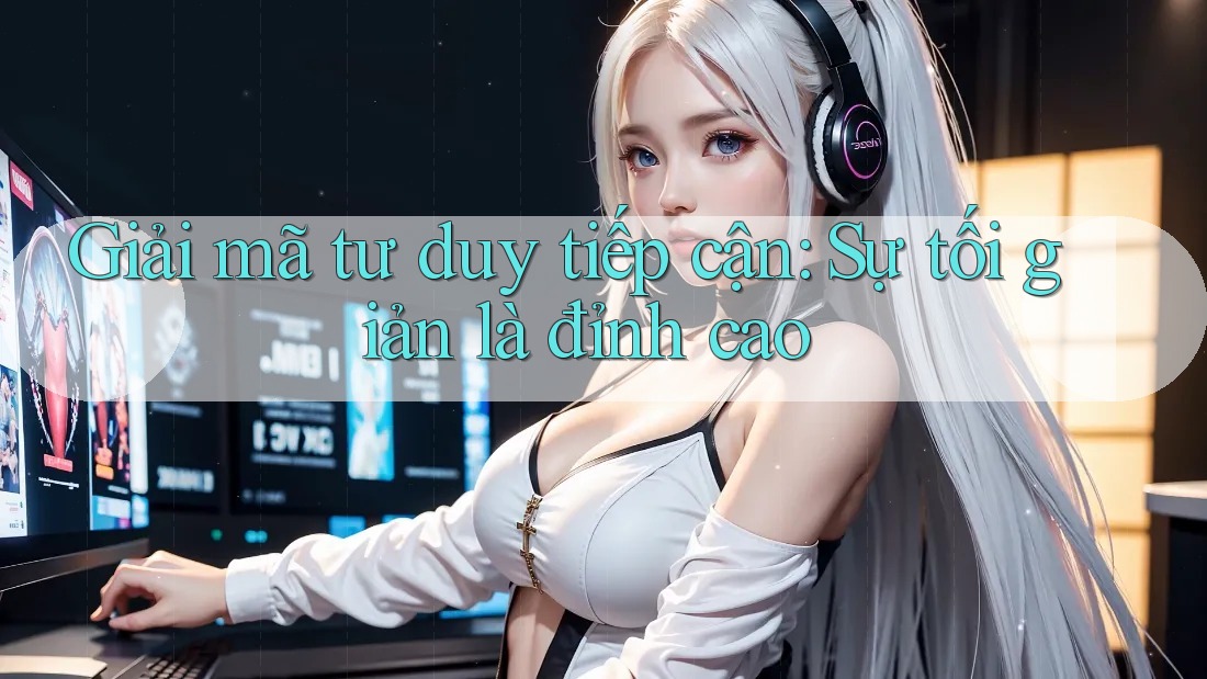 Giải mã tư duy tiếp cận: Sự tối giản là đỉnh cao Giải mã tư duy tiếp cận: Sự tối giản là đỉnh cao