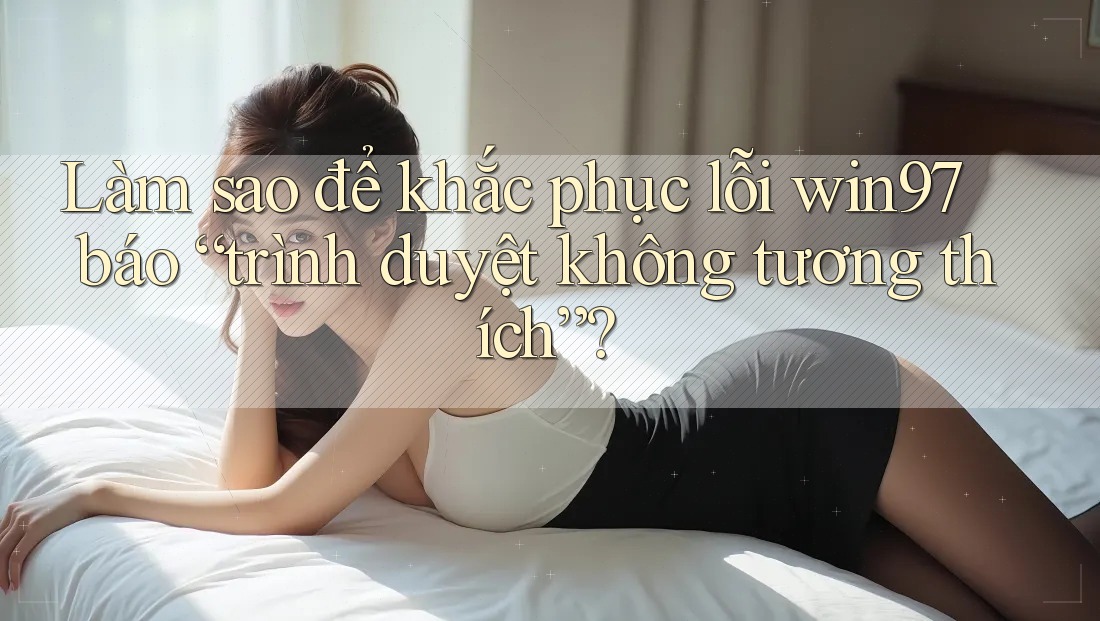 Làm sao để khắc phục lỗi win97 báo “trình duyệt không tương thích”?