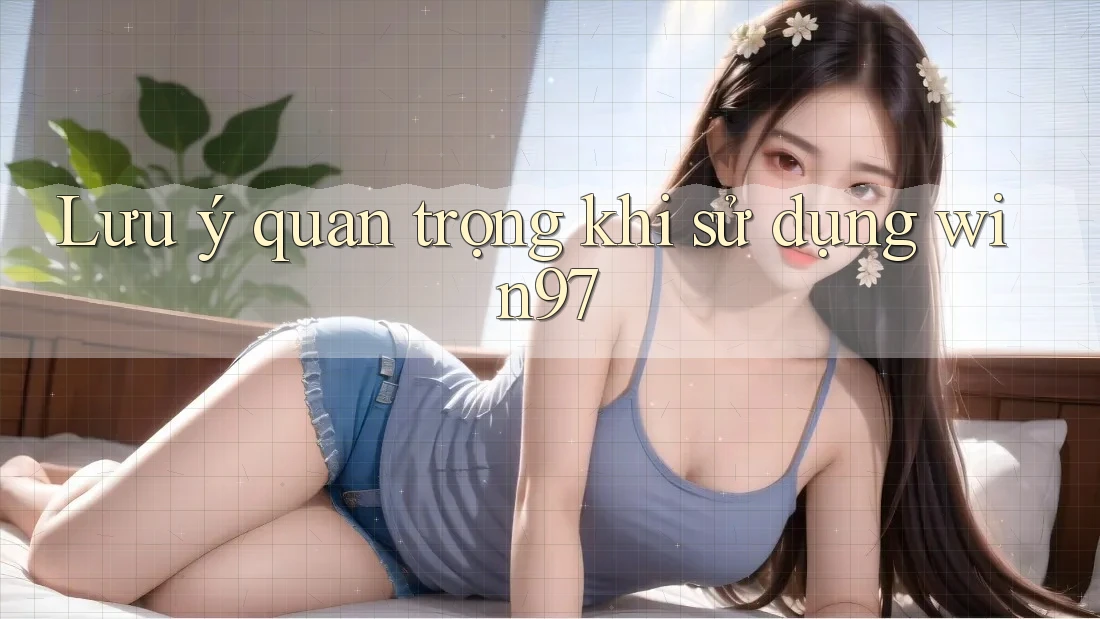 Lưu ý quan trọng khi sử dụng Win97 Lưu ý quan trọng khi sử dụng Win97