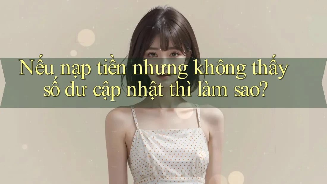 Nếu nạp tiền nhưng không thấy số dư cập nhật thì làm sao?