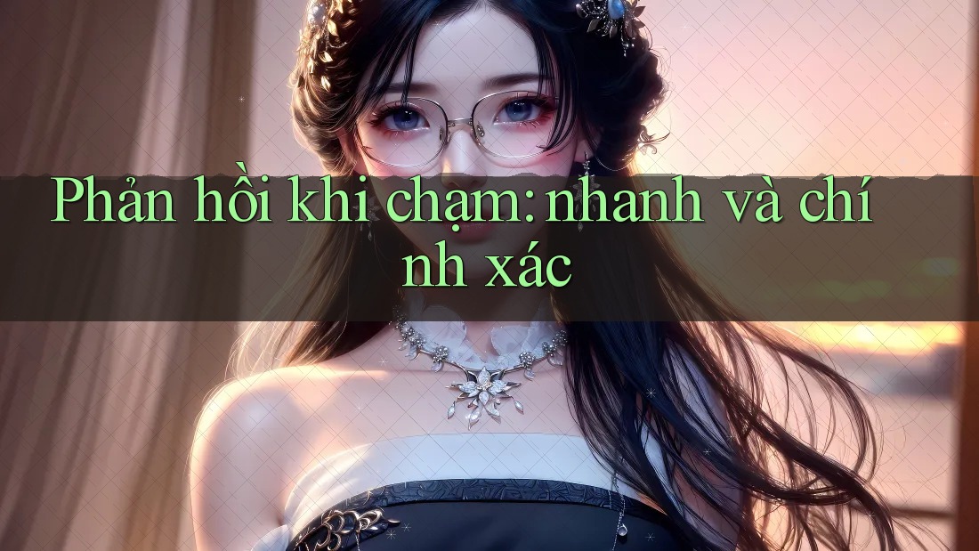 Phản hồi khi chạm: nhanh và chính xác Phản hồi khi chạm: nhanh và chính xác
