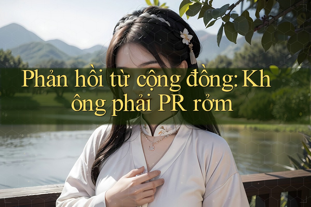 Phản hồi từ cộng đồng: Không phải PR rởm Phản hồi từ cộng đồng: Không phải PR rởm