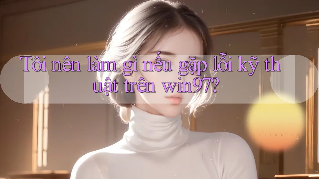 Tôi nên làm gì nếu gặp lỗi kỹ thuật trên win97? Tôi nên làm gì nếu gặp lỗi kỹ thuật trên win97?