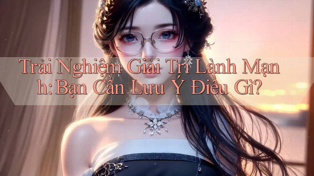 Trải Nghiệm Giải Trí Lành Mạnh: Bạn Cần Lưu Ý Điều Gì? Trải Nghiệm Giải Trí Lành Mạnh: Bạn Cần Lưu Ý Điều Gì?